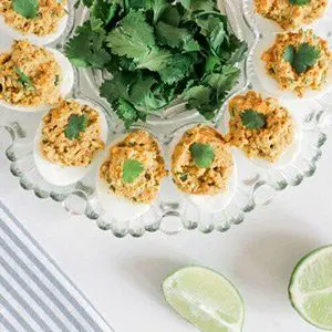 Deviled Egg Keto Movie Snack