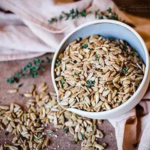 Keto Snack Roasted Thyme Sunflower Seeds