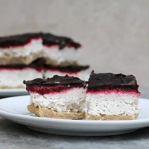 Keto Snacks Sweet Coconut Raspberry Slice