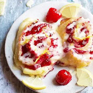 Keto Sweet Snacks Lemon Raspberry Sweet Rolls