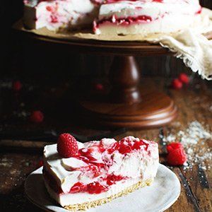 Sweet Keto Snacks Raspberry Swirl Cheesecake