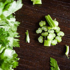 Celery quick crunchy keto snack