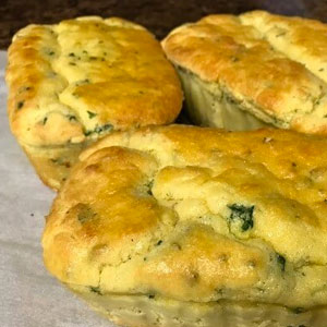 Savory Keto Snack Herb Bread